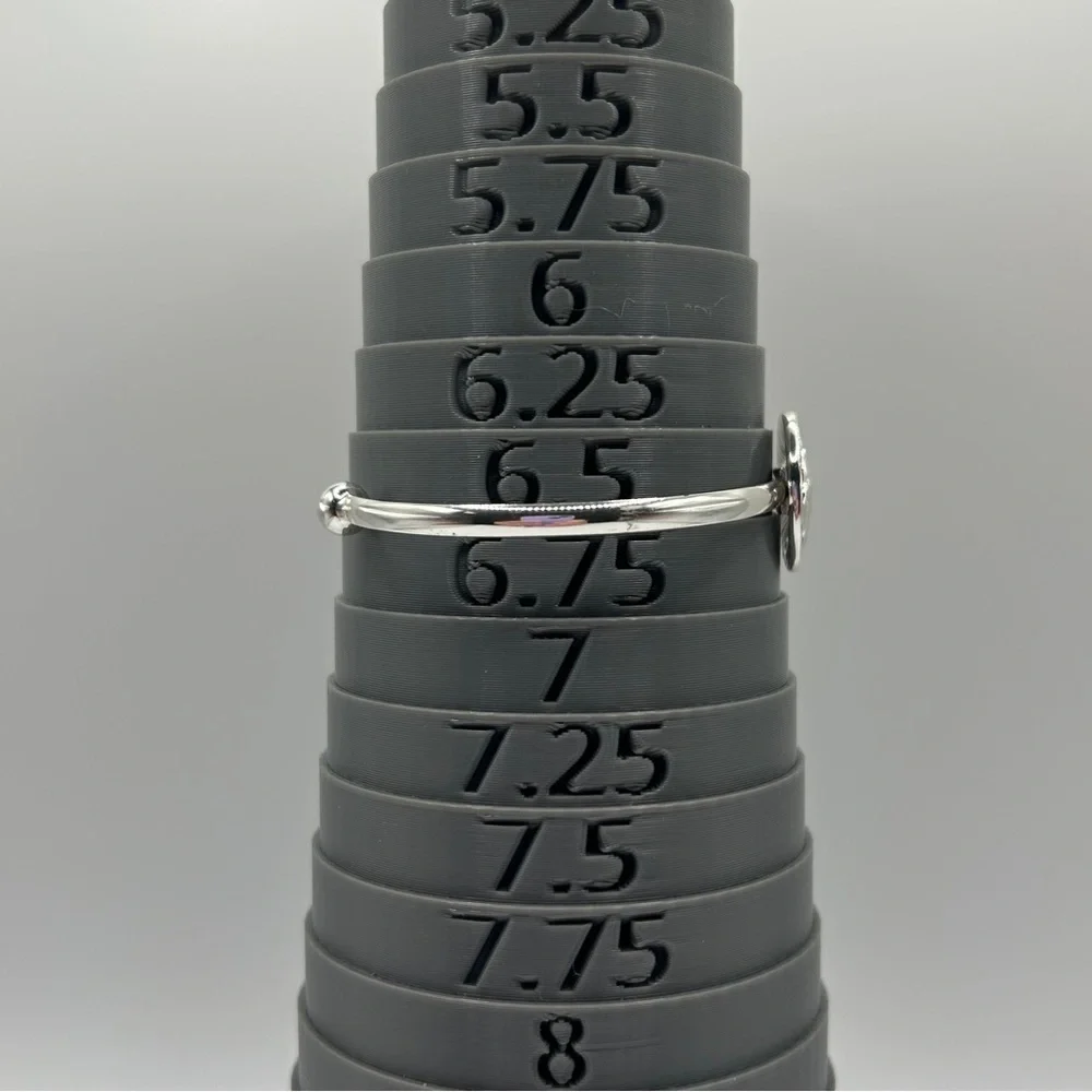 Shiny Capricorn Silver Cuff Bracelet